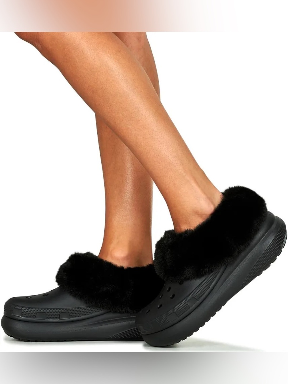 CROCS Classic Furever Crush Faux Shearling Lined
Clog SZ 7